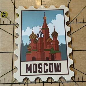 💜13/$13 +Bundle Sticker Sale | Travel Moscow Stamp Waterproof Sticker